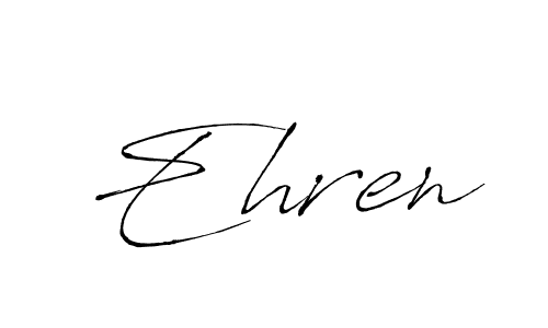 Use a signature maker to create a handwritten signature online. With this signature software, you can design (Antro_Vectra) your own signature for name Ehren. Ehren signature style 6 images and pictures png
