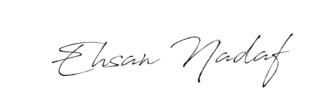 Make a beautiful signature design for name Ehsan Nadaf. With this signature (Antro_Vectra) style, you can create a handwritten signature for free. Ehsan Nadaf signature style 6 images and pictures png