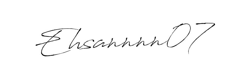 Design your own signature with our free online signature maker. With this signature software, you can create a handwritten (Antro_Vectra) signature for name Ehsannnn07. Ehsannnn07 signature style 6 images and pictures png