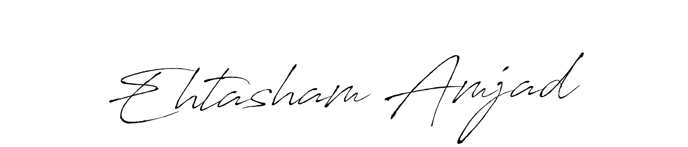 Make a beautiful signature design for name Ehtasham Amjad. With this signature (Antro_Vectra) style, you can create a handwritten signature for free. Ehtasham Amjad signature style 6 images and pictures png