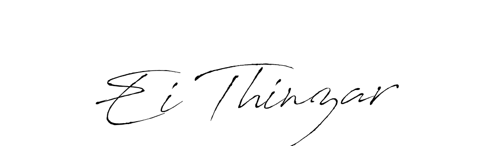 Create a beautiful signature design for name Ei Thinzar. With this signature (Antro_Vectra) fonts, you can make a handwritten signature for free. Ei Thinzar signature style 6 images and pictures png