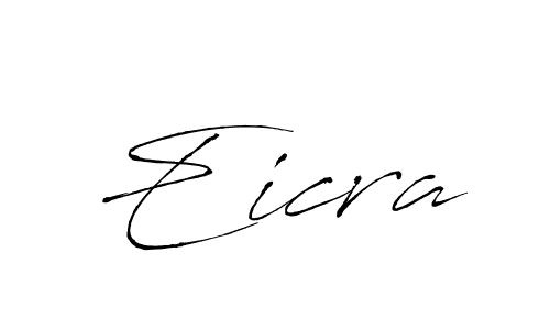 How to make Eicra name signature. Use Antro_Vectra style for creating short signs online. This is the latest handwritten sign. Eicra signature style 6 images and pictures png