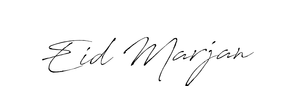 Similarly Antro_Vectra is the best handwritten signature design. Signature creator online .You can use it as an online autograph creator for name Eid Marjan. Eid Marjan signature style 6 images and pictures png