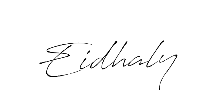 The best way (Antro_Vectra) to make a short signature is to pick only two or three words in your name. The name Eidhaly include a total of six letters. For converting this name. Eidhaly signature style 6 images and pictures png