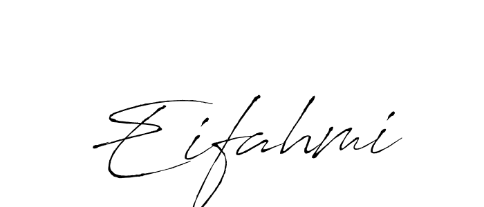 Design your own signature with our free online signature maker. With this signature software, you can create a handwritten (Antro_Vectra) signature for name Eifahmi. Eifahmi signature style 6 images and pictures png