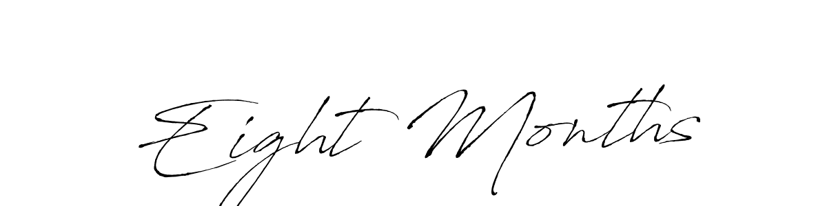 See photos of Eight Months official signature by Spectra . Check more albums & portfolios. Read reviews & check more about Antro_Vectra font. Eight Months signature style 6 images and pictures png