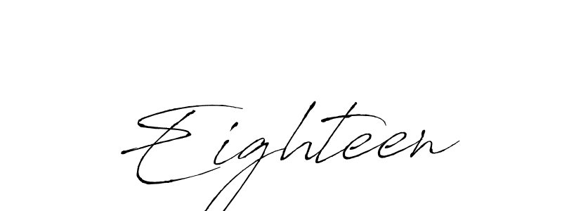 The best way (Antro_Vectra) to make a short signature is to pick only two or three words in your name. The name Eighteen include a total of six letters. For converting this name. Eighteen signature style 6 images and pictures png