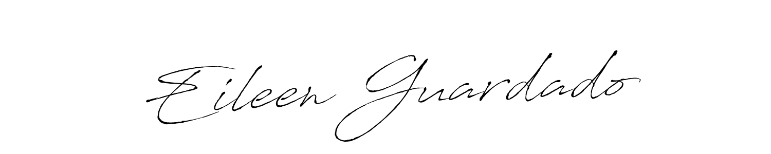 Eileen Guardado stylish signature style. Best Handwritten Sign (Antro_Vectra) for my name. Handwritten Signature Collection Ideas for my name Eileen Guardado. Eileen Guardado signature style 6 images and pictures png