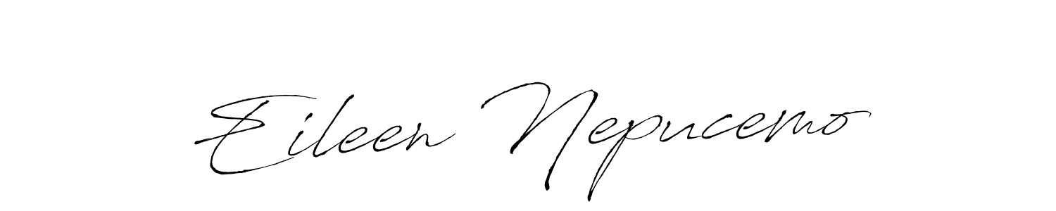 You should practise on your own different ways (Antro_Vectra) to write your name (Eileen Nepucemo) in signature. don't let someone else do it for you. Eileen Nepucemo signature style 6 images and pictures png