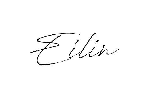 Use a signature maker to create a handwritten signature online. With this signature software, you can design (Antro_Vectra) your own signature for name Eilin. Eilin signature style 6 images and pictures png