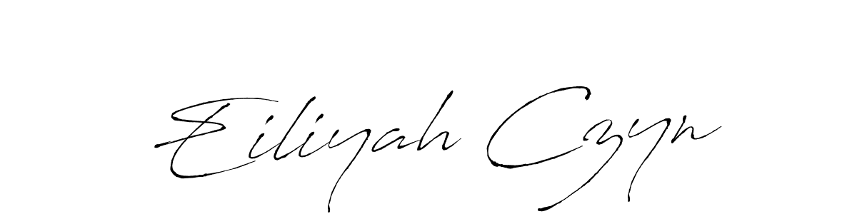 if you are searching for the best signature style for your name Eiliyah Czyn. so please give up your signature search. here we have designed multiple signature styles  using Antro_Vectra. Eiliyah Czyn signature style 6 images and pictures png