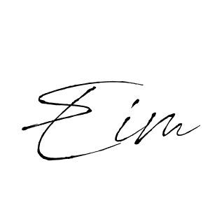 Design your own signature with our free online signature maker. With this signature software, you can create a handwritten (Antro_Vectra) signature for name Eim. Eim signature style 6 images and pictures png