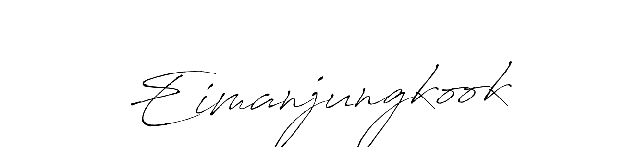 How to make Eimanjungkook signature? Antro_Vectra is a professional autograph style. Create handwritten signature for Eimanjungkook name. Eimanjungkook signature style 6 images and pictures png