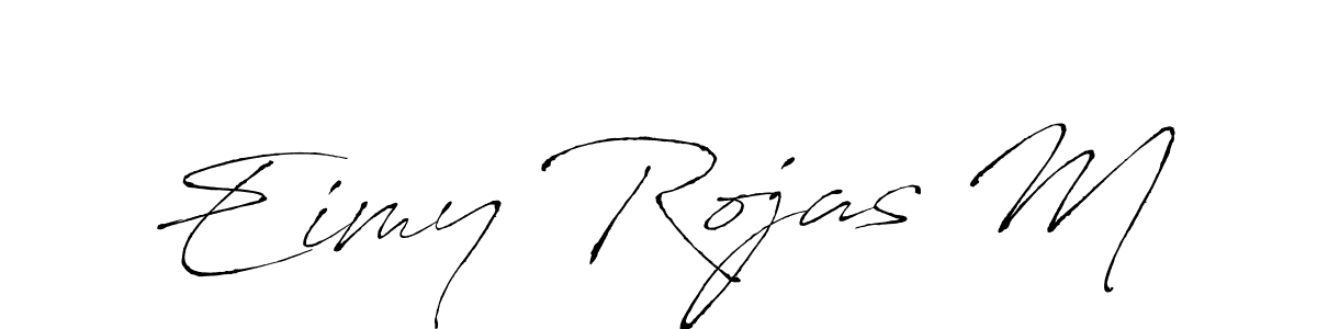 The best way (Antro_Vectra) to make a short signature is to pick only two or three words in your name. The name Eimy Rojas M include a total of six letters. For converting this name. Eimy Rojas M signature style 6 images and pictures png
