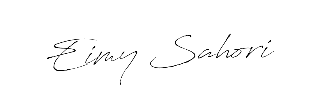 Make a beautiful signature design for name Eimy Sahori. With this signature (Antro_Vectra) style, you can create a handwritten signature for free. Eimy Sahori signature style 6 images and pictures png