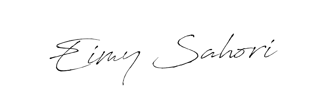 Make a beautiful signature design for name Eimy Sahori. With this signature (Antro_Vectra) style, you can create a handwritten signature for free. Eimy Sahori signature style 6 images and pictures png