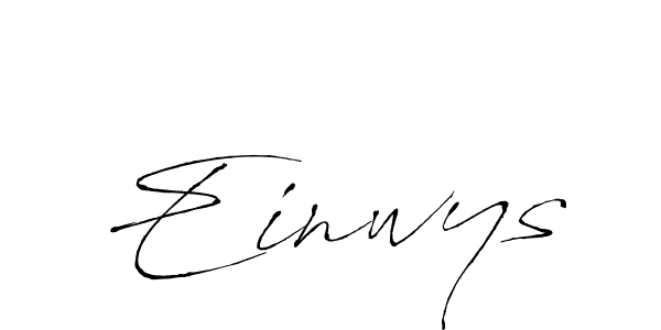 How to make Einwys signature? Antro_Vectra is a professional autograph style. Create handwritten signature for Einwys name. Einwys signature style 6 images and pictures png