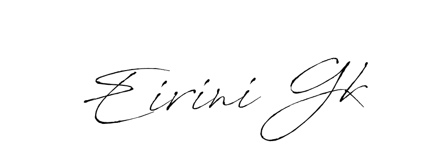 Eirini Gk stylish signature style. Best Handwritten Sign (Antro_Vectra) for my name. Handwritten Signature Collection Ideas for my name Eirini Gk. Eirini Gk signature style 6 images and pictures png