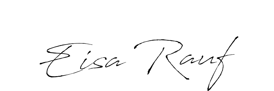 How to make Eisa Rauf name signature. Use Antro_Vectra style for creating short signs online. This is the latest handwritten sign. Eisa Rauf signature style 6 images and pictures png