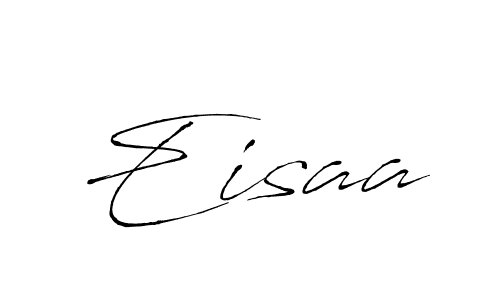 Make a beautiful signature design for name Eisaa. With this signature (Antro_Vectra) style, you can create a handwritten signature for free. Eisaa signature style 6 images and pictures png