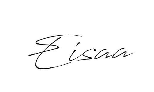 Make a beautiful signature design for name Eisaa. With this signature (Antro_Vectra) style, you can create a handwritten signature for free. Eisaa signature style 6 images and pictures png