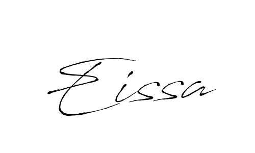 Make a beautiful signature design for name Eissa. With this signature (Antro_Vectra) style, you can create a handwritten signature for free. Eissa signature style 6 images and pictures png