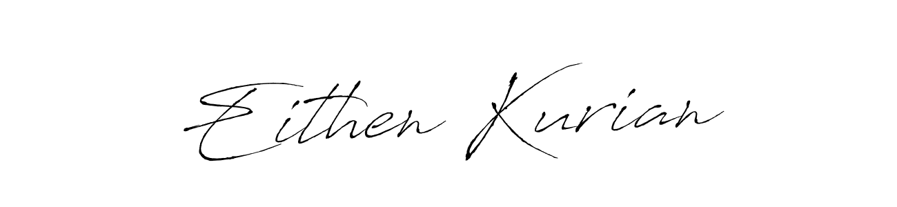 Similarly Antro_Vectra is the best handwritten signature design. Signature creator online .You can use it as an online autograph creator for name Eithen Kurian. Eithen Kurian signature style 6 images and pictures png
