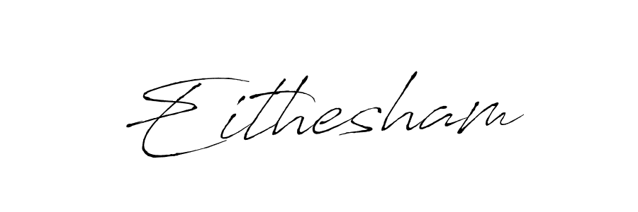 The best way (Antro_Vectra) to make a short signature is to pick only two or three words in your name. The name Eithesham include a total of six letters. For converting this name. Eithesham signature style 6 images and pictures png