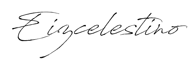 Discover the perfect balance of readability and style for Eizcelestino with Antro_Vectra font. Create your dream signature today. Eizcelestino signature style 6 images and pictures png