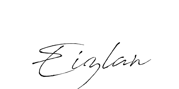 Eizlan stylish signature style. Best Handwritten Sign (Antro_Vectra) for my name. Handwritten Signature Collection Ideas for my name Eizlan. Eizlan signature style 6 images and pictures png