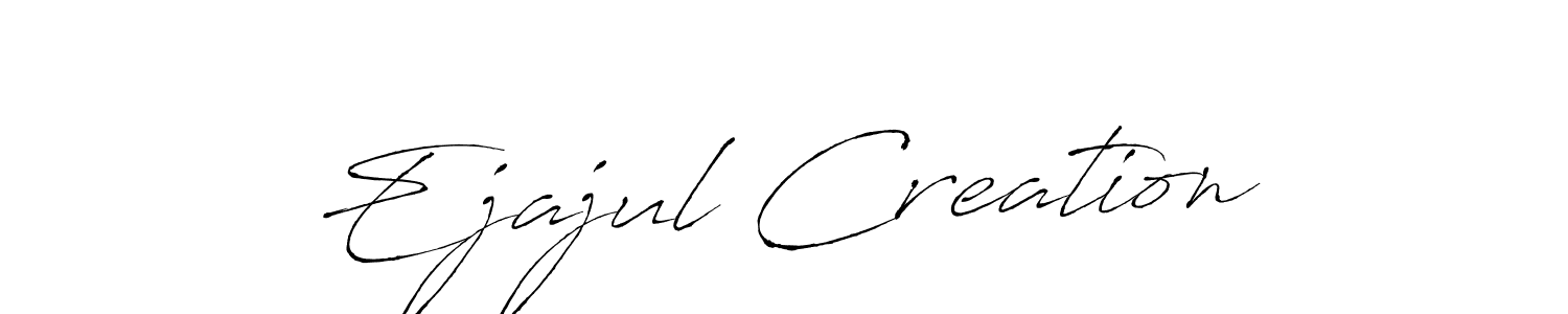 You can use this online signature creator to create a handwritten signature for the name Ejajul Creation. This is the best online autograph maker. Ejajul Creation signature style 6 images and pictures png