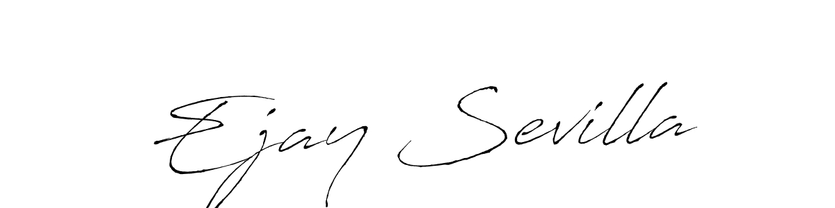 How to make Ejay Sevilla name signature. Use Antro_Vectra style for creating short signs online. This is the latest handwritten sign. Ejay Sevilla signature style 6 images and pictures png