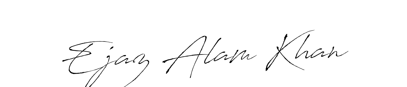 Ejaz Alam Khan stylish signature style. Best Handwritten Sign (Antro_Vectra) for my name. Handwritten Signature Collection Ideas for my name Ejaz Alam Khan. Ejaz Alam Khan signature style 6 images and pictures png