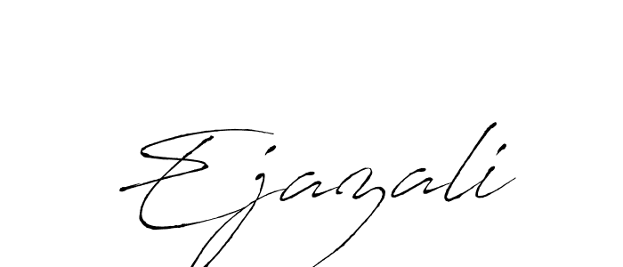 The best way (Antro_Vectra) to make a short signature is to pick only two or three words in your name. The name Ejazali include a total of six letters. For converting this name. Ejazali signature style 6 images and pictures png