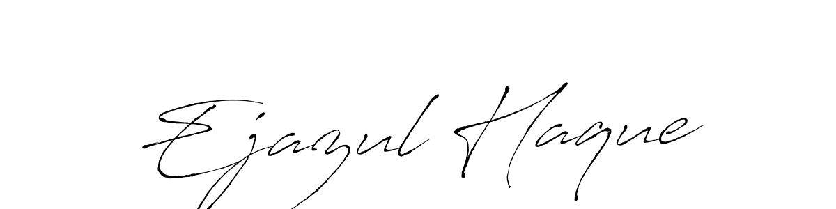 You should practise on your own different ways (Antro_Vectra) to write your name (Ejazul Haque) in signature. don't let someone else do it for you. Ejazul Haque signature style 6 images and pictures png