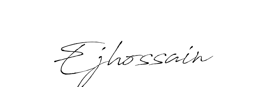 Use a signature maker to create a handwritten signature online. With this signature software, you can design (Antro_Vectra) your own signature for name Ejhossain. Ejhossain signature style 6 images and pictures png