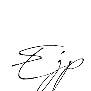 Also we have Ejp name is the best signature style. Create professional handwritten signature collection using Antro_Vectra autograph style. Ejp signature style 6 images and pictures png