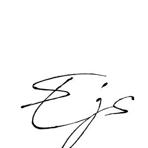 How to make Ejs signature? Antro_Vectra is a professional autograph style. Create handwritten signature for Ejs name. Ejs signature style 6 images and pictures png