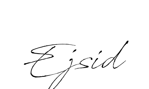 Use a signature maker to create a handwritten signature online. With this signature software, you can design (Antro_Vectra) your own signature for name Ejsid. Ejsid signature style 6 images and pictures png