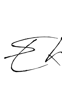 Antro_Vectra is a professional signature style that is perfect for those who want to add a touch of class to their signature. It is also a great choice for those who want to make their signature more unique. Get Ek name to fancy signature for free. Ek signature style 6 images and pictures png