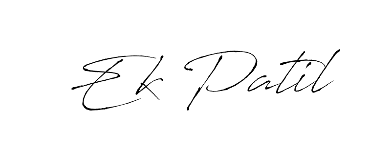Design your own signature with our free online signature maker. With this signature software, you can create a handwritten (Antro_Vectra) signature for name Ek Patil. Ek Patil signature style 6 images and pictures png