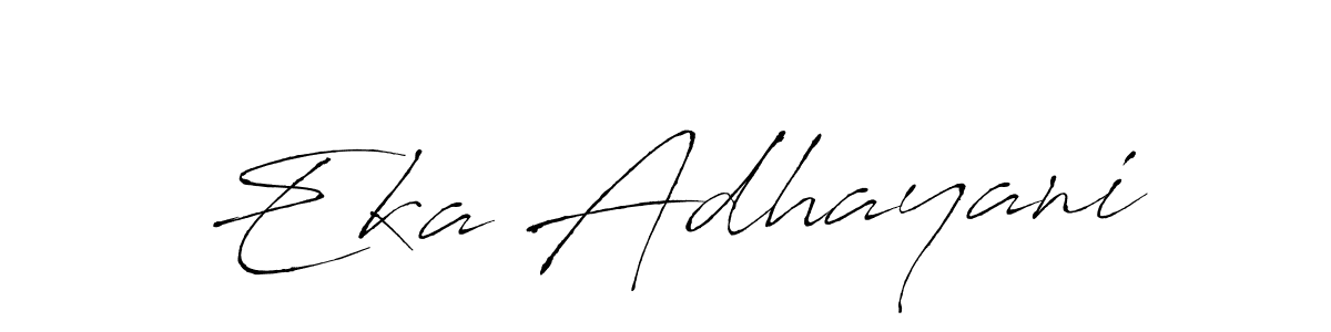 Create a beautiful signature design for name Eka Adhayani. With this signature (Antro_Vectra) fonts, you can make a handwritten signature for free. Eka Adhayani signature style 6 images and pictures png