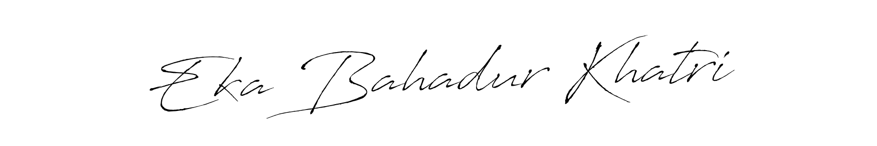 Make a beautiful signature design for name Eka Bahadur Khatri. With this signature (Antro_Vectra) style, you can create a handwritten signature for free. Eka Bahadur Khatri signature style 6 images and pictures png