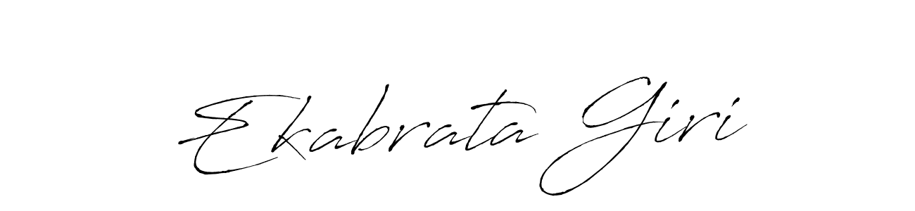 Make a beautiful signature design for name Ekabrata Giri. With this signature (Antro_Vectra) style, you can create a handwritten signature for free. Ekabrata Giri signature style 6 images and pictures png