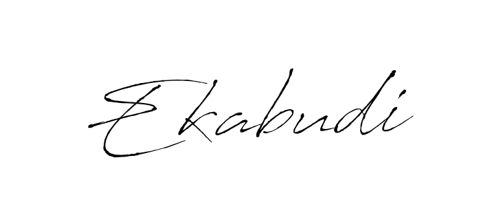 Design your own signature with our free online signature maker. With this signature software, you can create a handwritten (Antro_Vectra) signature for name Ekabudi. Ekabudi signature style 6 images and pictures png