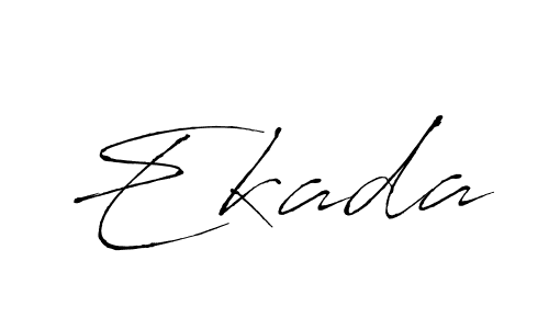 How to make Ekada signature? Antro_Vectra is a professional autograph style. Create handwritten signature for Ekada name. Ekada signature style 6 images and pictures png