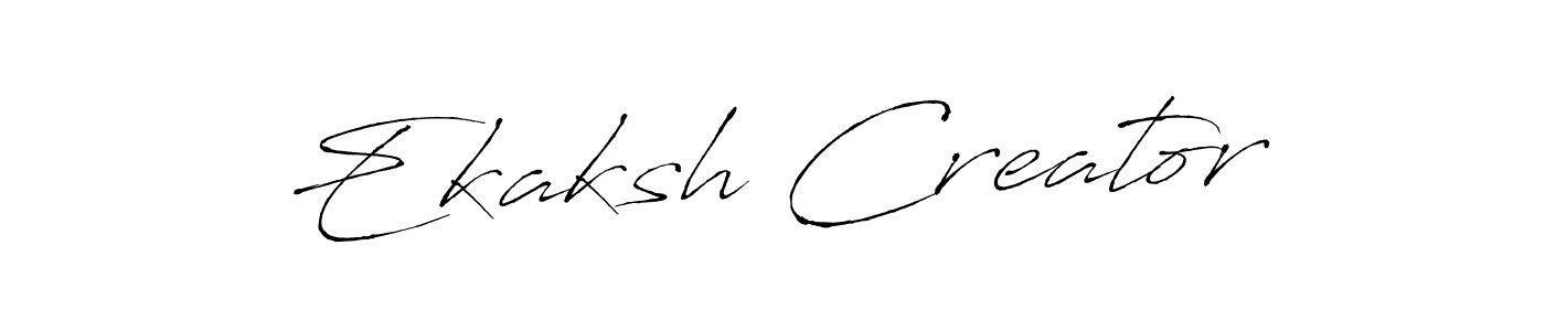 You can use this online signature creator to create a handwritten signature for the name Ekaksh Creator. This is the best online autograph maker. Ekaksh Creator signature style 6 images and pictures png