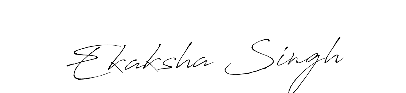 Also we have Ekaksha Singh name is the best signature style. Create professional handwritten signature collection using Antro_Vectra autograph style. Ekaksha Singh signature style 6 images and pictures png