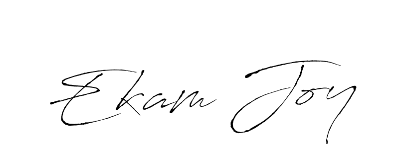 Ekam Joy stylish signature style. Best Handwritten Sign (Antro_Vectra) for my name. Handwritten Signature Collection Ideas for my name Ekam Joy. Ekam Joy signature style 6 images and pictures png