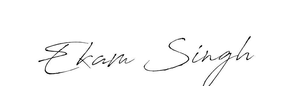 Antro_Vectra is a professional signature style that is perfect for those who want to add a touch of class to their signature. It is also a great choice for those who want to make their signature more unique. Get Ekam Singh name to fancy signature for free. Ekam Singh signature style 6 images and pictures png